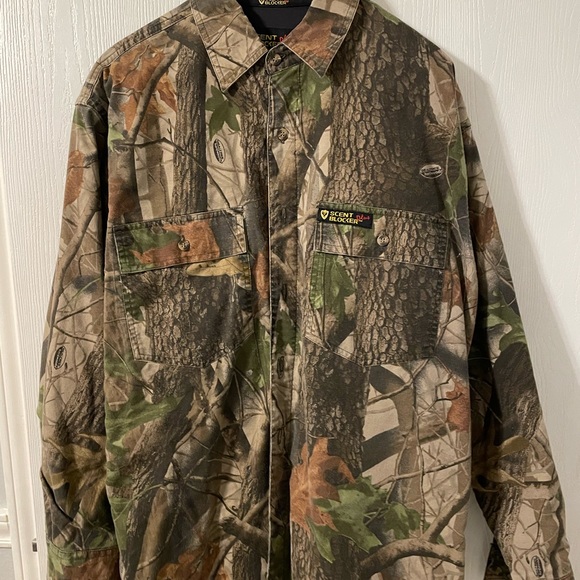 Camo Hunting Shirt, Scent Blocker - Picture 1 of 8